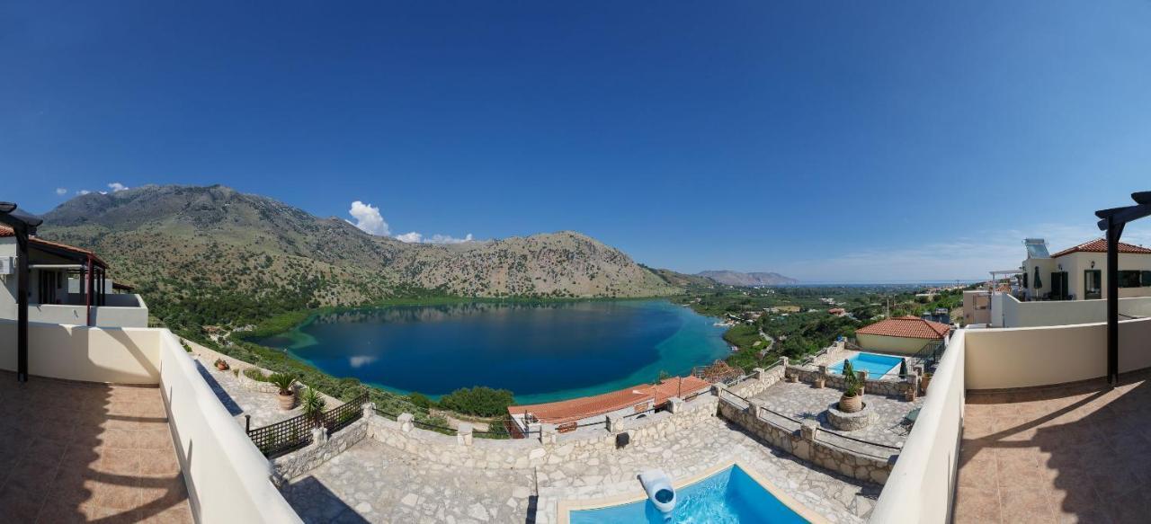 The Lakescape Villa In Kournas Dhimitroulianá Buitenkant foto