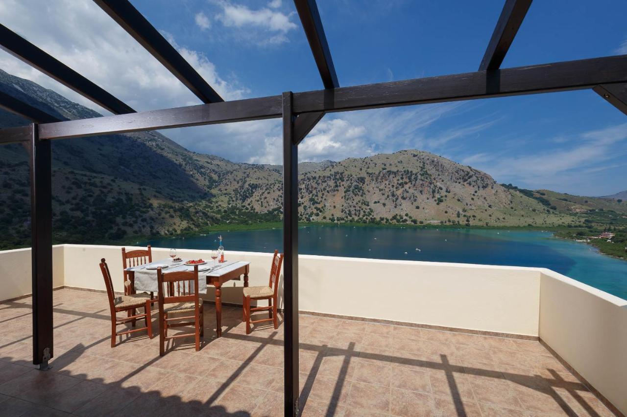 The Lakescape Villa In Kournas Dhimitroulianá Buitenkant foto