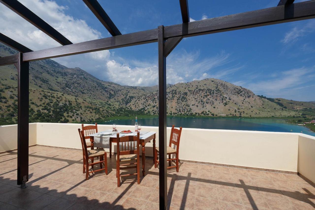 The Lakescape Villa In Kournas Dhimitroulianá Buitenkant foto